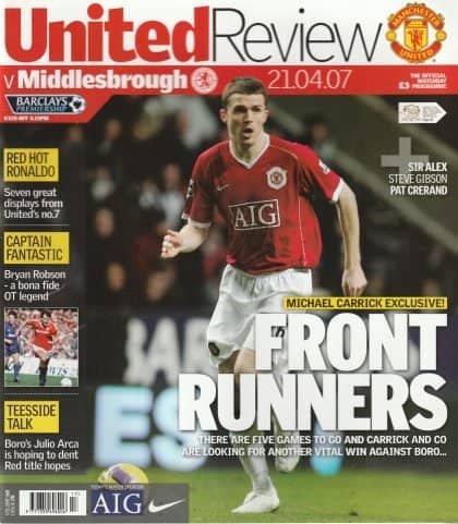 Manchester United v Middlesbrough 21-Apr-2007