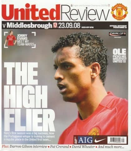 Manchester United v Middlesbrough 23-Sep-2008