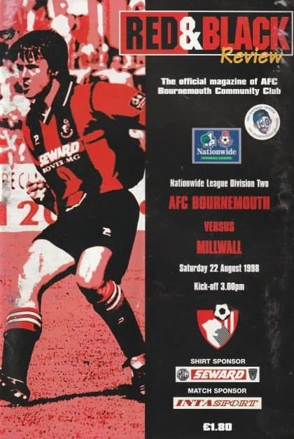 AFC Bournemouth v Millwall 22-Aug-1998