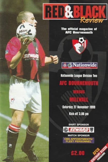 AFC Bournemouth v Millwall 27-Nov-1999