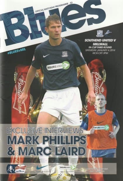 Southend United v Millwall  04-Jan-2014