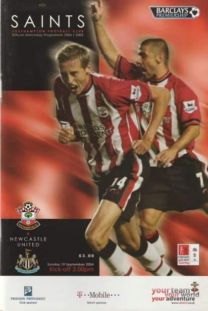 Southampton v Newcastle United 19-Sep-2004