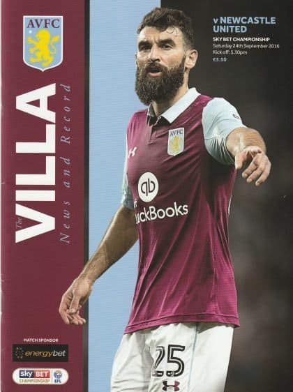 Aston Villa v Newcastle United 24-Sep-2016