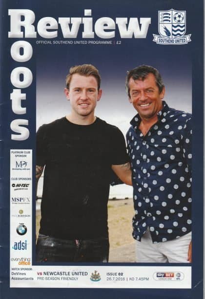Southend United v Newcastle United   26-Jul-2016