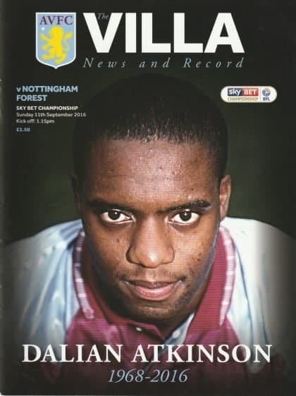 Aston Villa v Nottingham Forest 11-Sep-2016