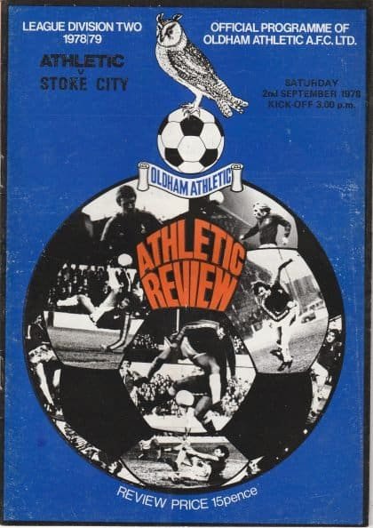 Oldham Athletic v Stoke City 02-Sep-1978