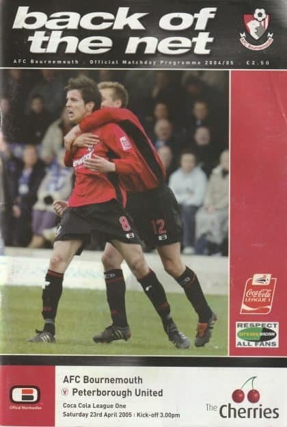 AFC Bournemouth v Peterborough United  23-Apr-2005
