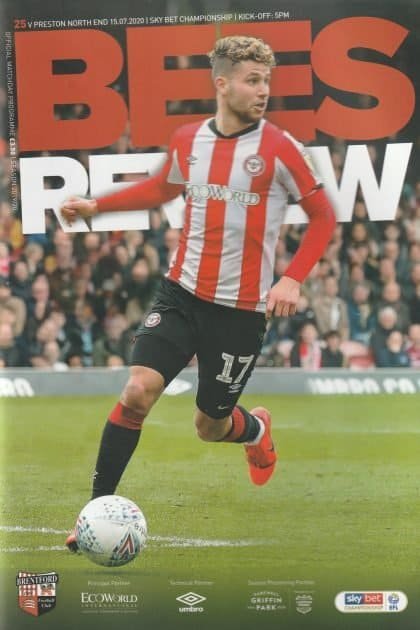 Brentford v Preston North End  15-Jul-2020