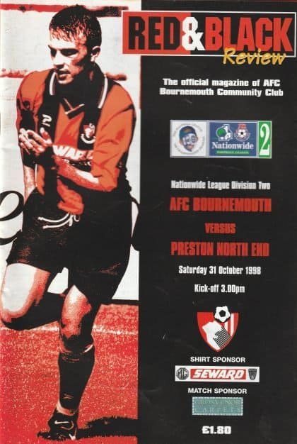 AFC Bournemouth v Preston North End   31-Oct-1998