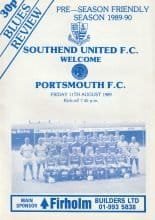 Southend United v Portsmouth  11-Aug-1989