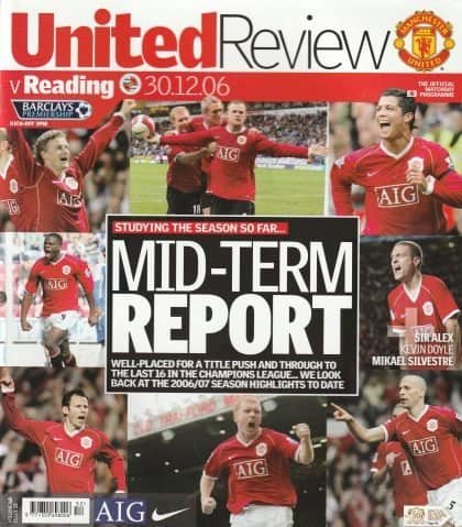Manchester United v Reading  30-Dec-2006