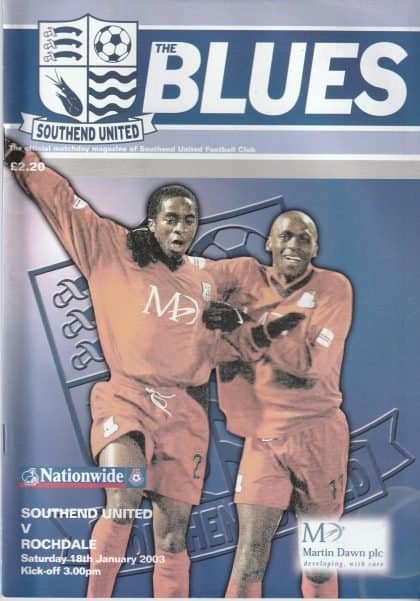 Southend United v Rochdale 18-Jan-2003