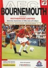 AFC Bournemouth v Rotherham United   02-Sep-1995