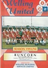 Welling United v Runcorn  19-Mar-1994