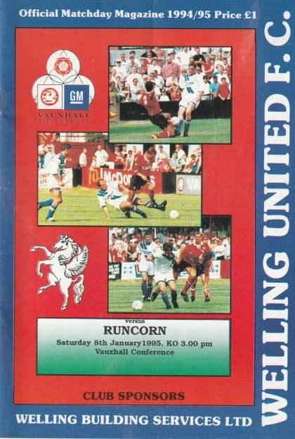 Welling United v Runcorn 08-Jan-1995