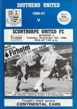 Southend United v Scunthorpe United  04-Nov-1986
