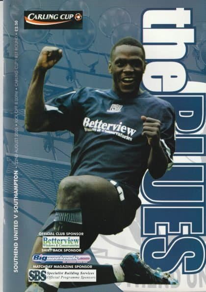 Southend United v Southampton  22-Aug-2005