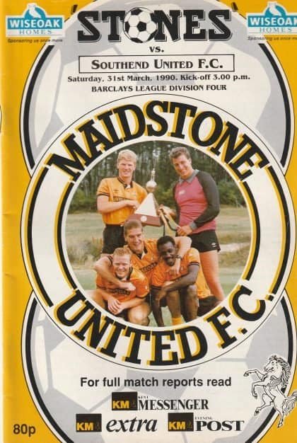 Maidstone United v Southend United 31-Mar-1990