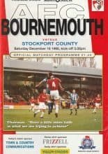 AFC Bournemouth v Stockport County 16-Dec-1995