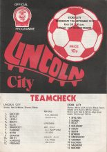 Lincoln City v Stoke City 10-Sep-1975