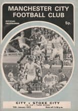 Manchester City v Stoke City  13-Jan-1973