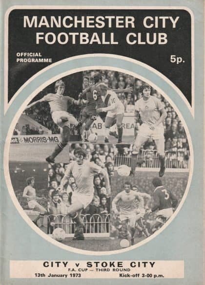 Manchester City v Stoke City  13-Jan-1973