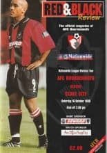 AFC Bournemouth v Stoke City 16-Oct-1999