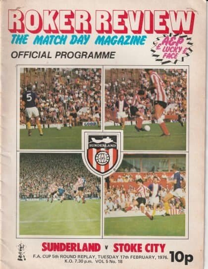 Sunderland v Stoke City 17-Feb-1976