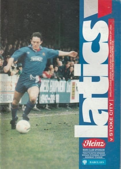 Wigan Athletic v Stoke City   30-Jan-1993