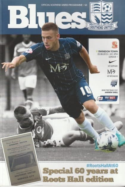 Southend United v Swindon Town   22-Aug-2015
