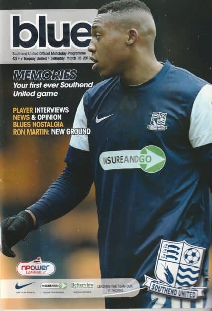 Southend United v Torquay United 16-Mar-2013