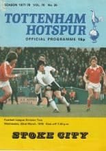 Tottenham Hotspur v Stoke City 22-Mar-1978