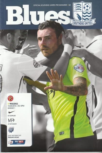 Southend United v Walsall  15-Aug-2015