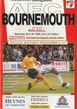 AFC Bournemouth v Walsall  20-Apr-1996