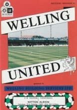 Welling United v Witton Albion  31-Oct-1992