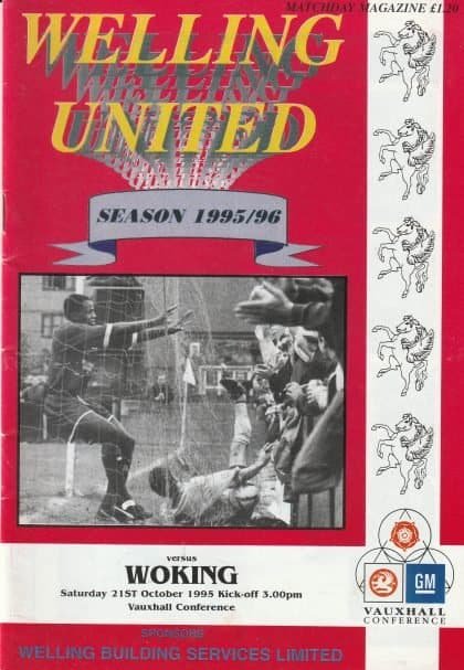Welling United v Woking 21-Oct-1995