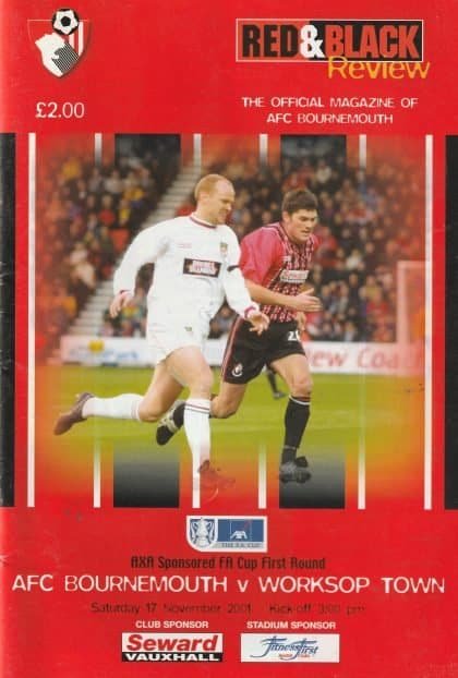 AFC Bournemouth v Worksop Town  17-Nov-2001