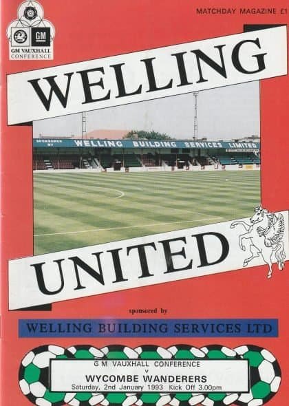 Welling United v Wycombe Wanderers  02-Jan-1993
