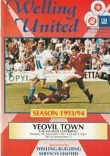 Welling United v Yeovil Town  06-Nov-1993