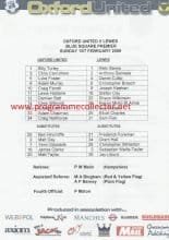 Oxford United v Lewes 01-Feb-2009