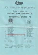 Queens Park Rangers v Newcastle United 16-Jan-1994
