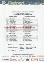 Oxford United v Stevenage Borough  20-Dec-2008