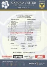 Oxford United v Torquay United  11-Oct-2007