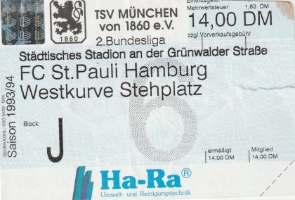 TSV 1860 Munich v FC Pauli  09-Oct-1993