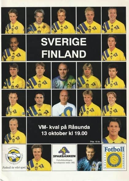 Sweden v Finland  13-Oct-1993