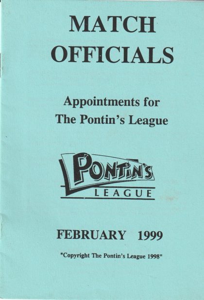 Match Officials Appointments handbook Feb 1999