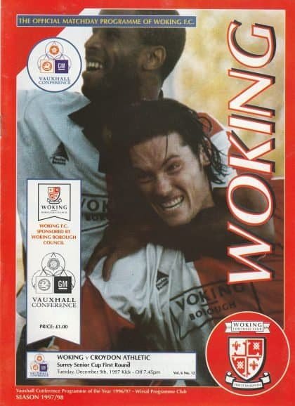 Woking v Croydon Athletic  09-Dec-1997