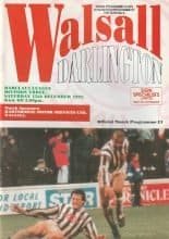 Walsall v Darlington 12-Dec-1992