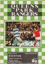 Queens Park Rangers v Everton 11-Oct-1975