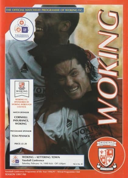Woking v Kettering Town  14-Feb-1998